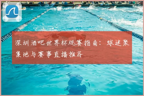 深圳酒吧世界杯观赛指南:球迷聚集地与赛事直播推荐