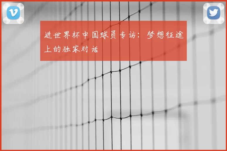 进世界杯中国球员专访：梦想征途上的独家对话